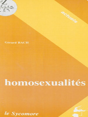 cover image of Homosexualités